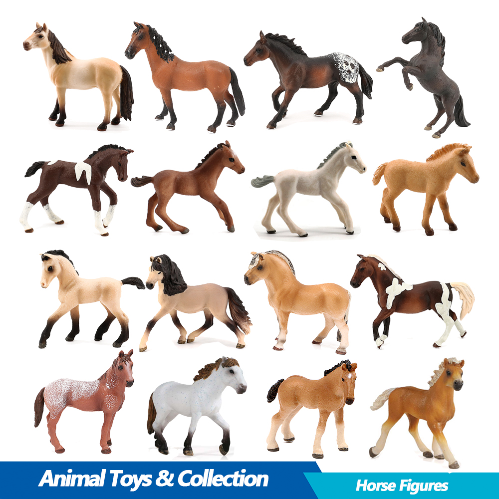 Kids Toys Under 200 - Mustang Frisian Palomin Plastic Horse Models