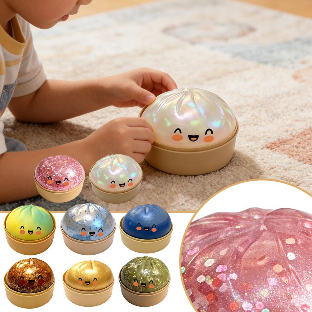 Kids Toys In Wholesale - Oversized Rainbow Dumpling Slow Rebound Squishy