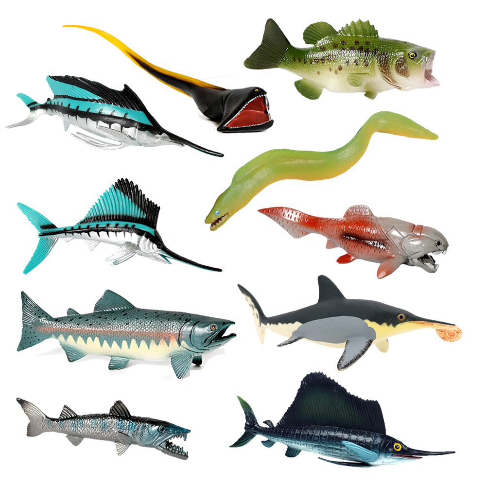 Kids Toys Under $10 - Plastic Fish Model Toys Marine Animals