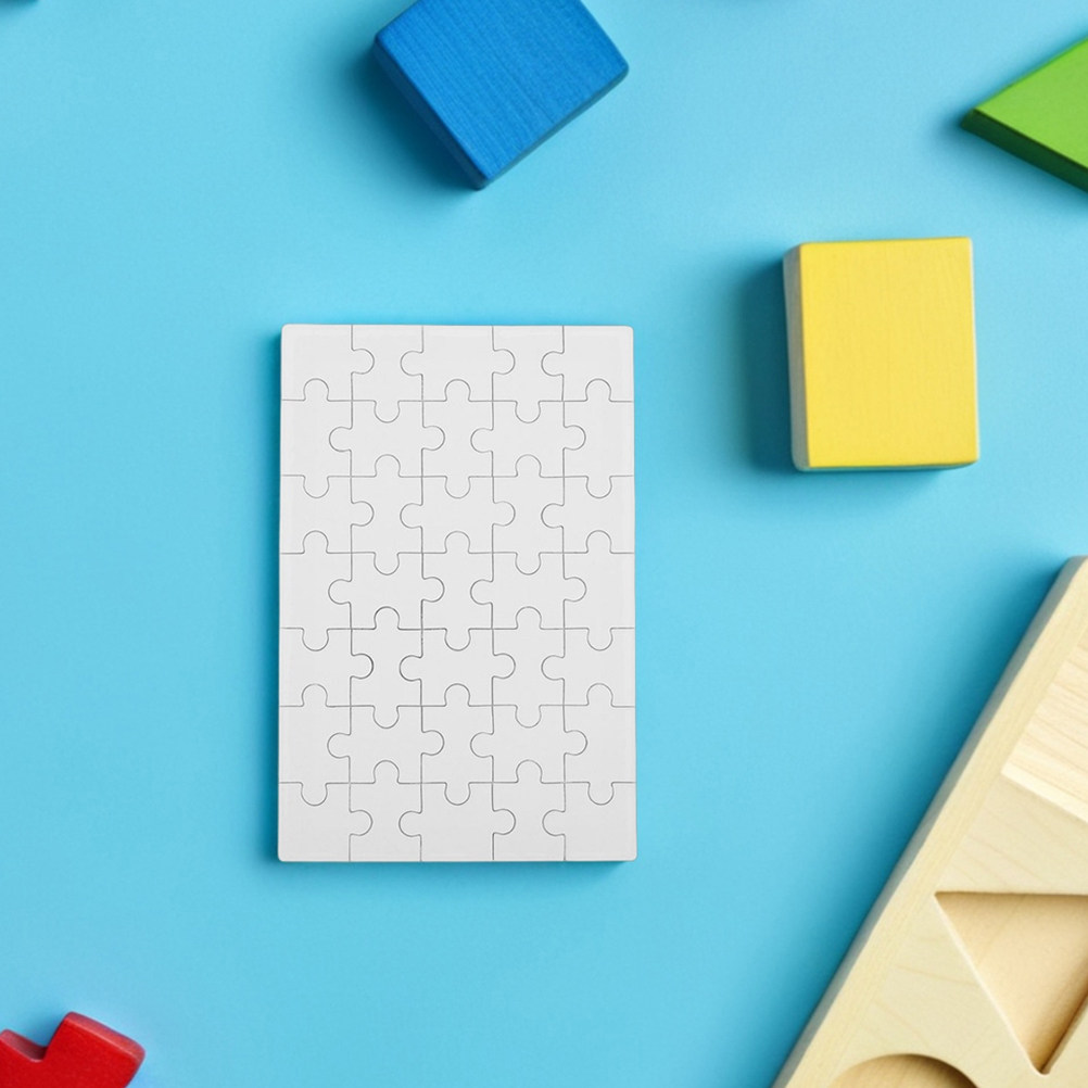 Wooden Puzzle Kids - 12Pcs Wooden Sublimation Blank Jigsaw Puzzle