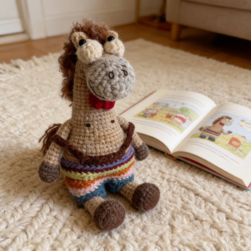 Kids Toys Unique - Custom Name Crochet Horse Plush Toy,
