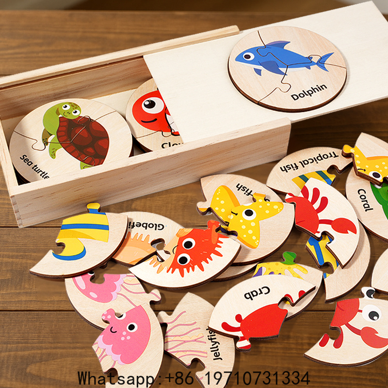 Children Montessori Educationa - Wooden Puzzle Kids review and price