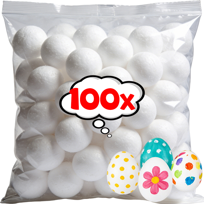 6cm White Foam Easter Eggs DIY - Kids Toys In Wholesale review and price