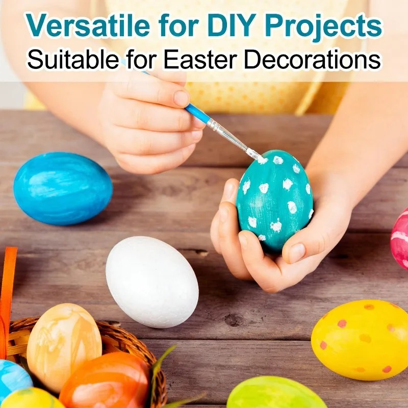 6cm White Foam Easter Eggs DIY - Kids Toys In Wholesale review and price