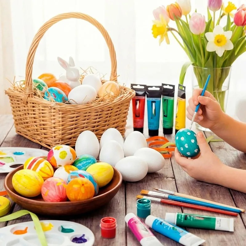 6cm White Foam Easter Eggs DIY - Kids Toys In Wholesale review and price