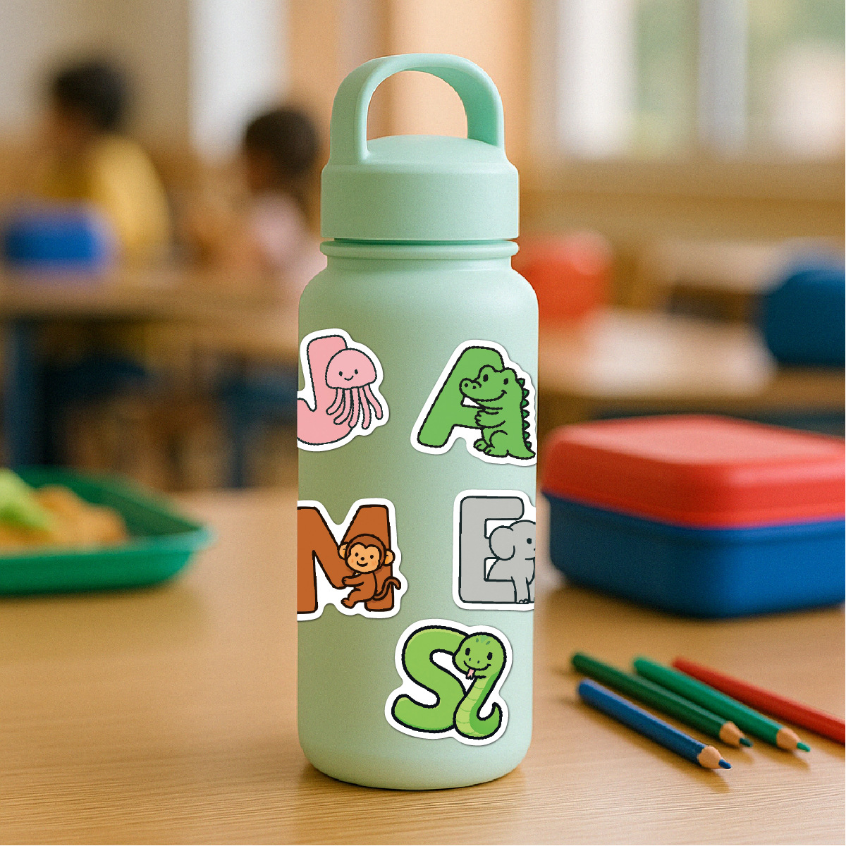 Animal Alphabet Stickers Water - Kid Toys And Craft review and price