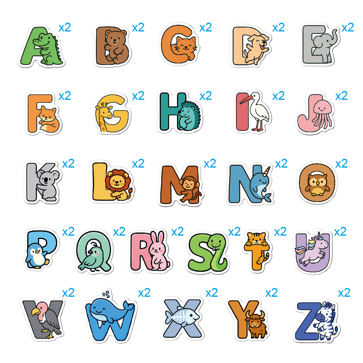 Animal Alphabet Stickers Water - Kid Toys And Craft review and price