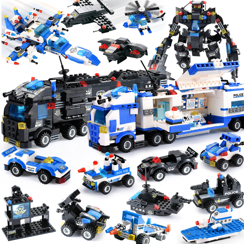 825+PCS Creative City Police B - Kids Toys Under £5 review and price