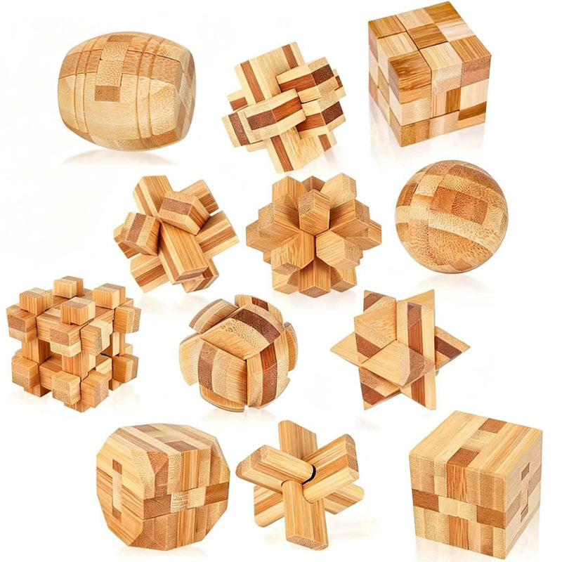NEW 4.5CM Lu Ban Lock Puzzle B - Wooden Puzzle Kids review and price