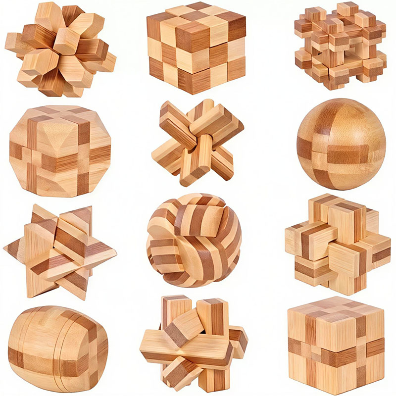 NEW 4.5CM Lu Ban Lock Puzzle B - Wooden Puzzle Kids review and price