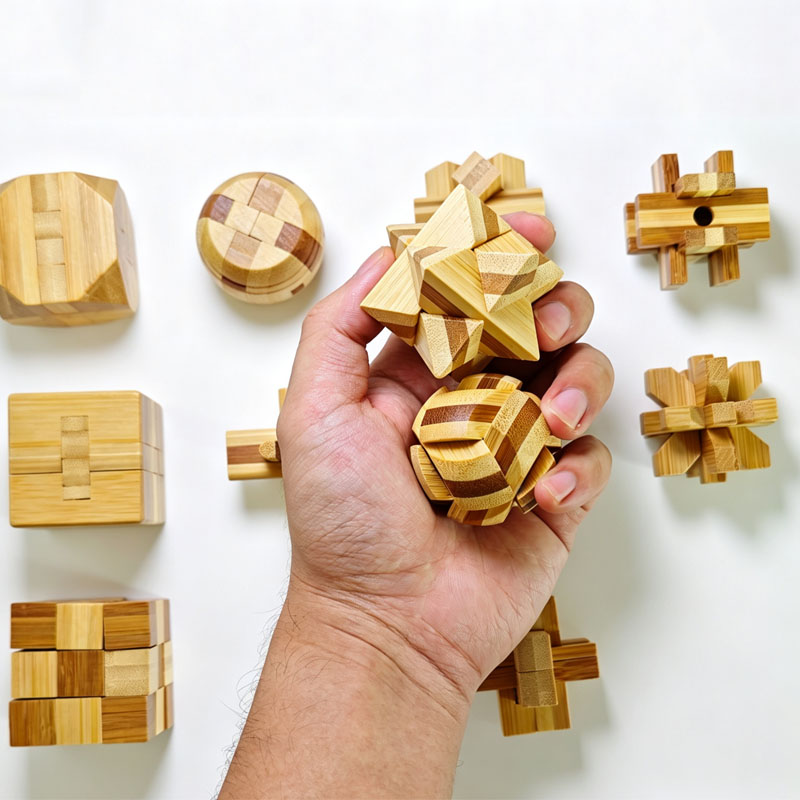 NEW 4.5CM Lu Ban Lock Puzzle B - Wooden Puzzle Kids review and price