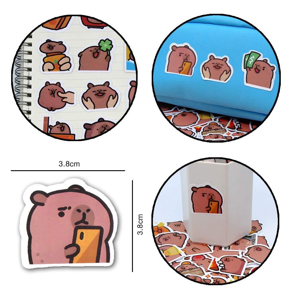 10/50/100pcs Capybaras Sticker - Kids Toys 10 Year Old review and price