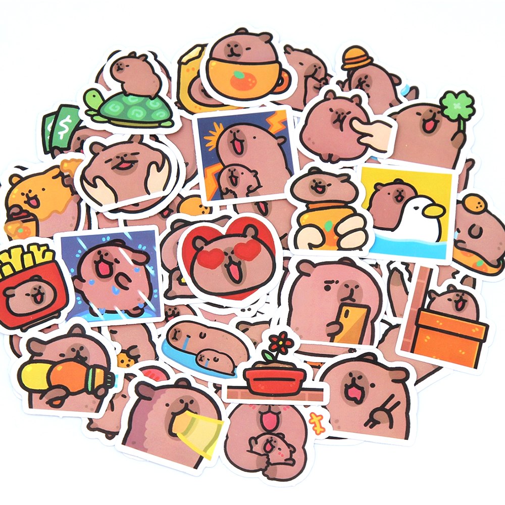 10/50/100pcs Capybaras Sticker - Kids Toys 10 Year Old review and price