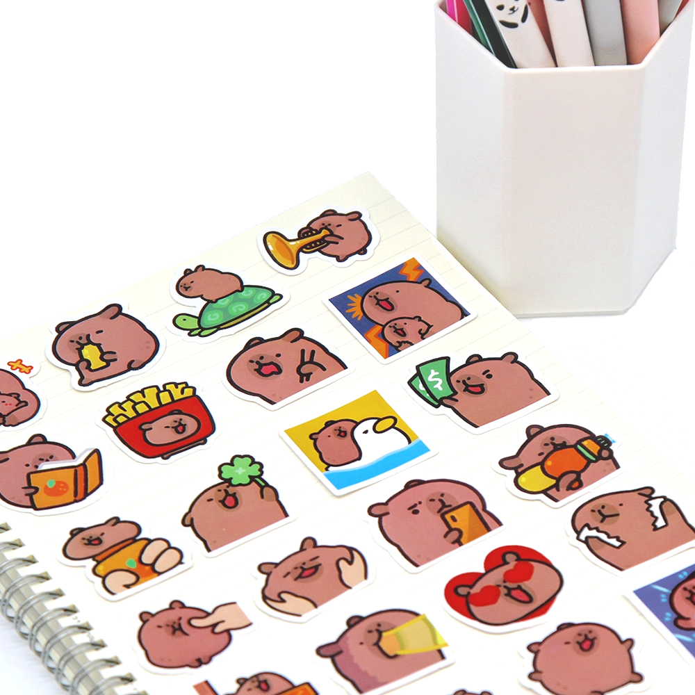 10/50/100pcs Capybaras Sticker - Kids Toys 10 Year Old review and price