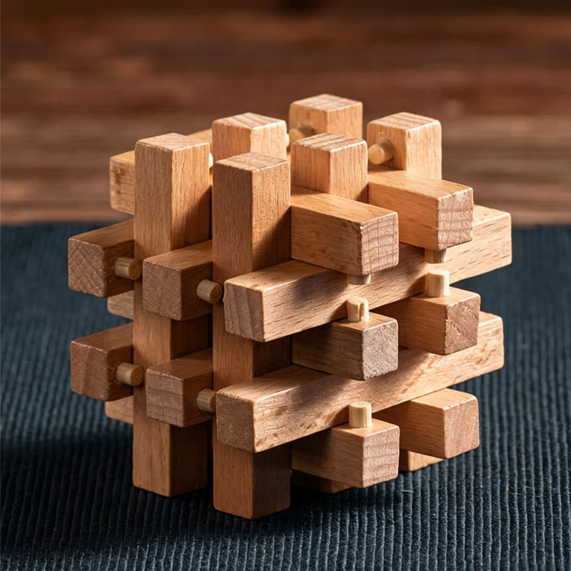 Luban Lock Eighteen LuoHan Woo - Wooden Puzzle Kids review and price