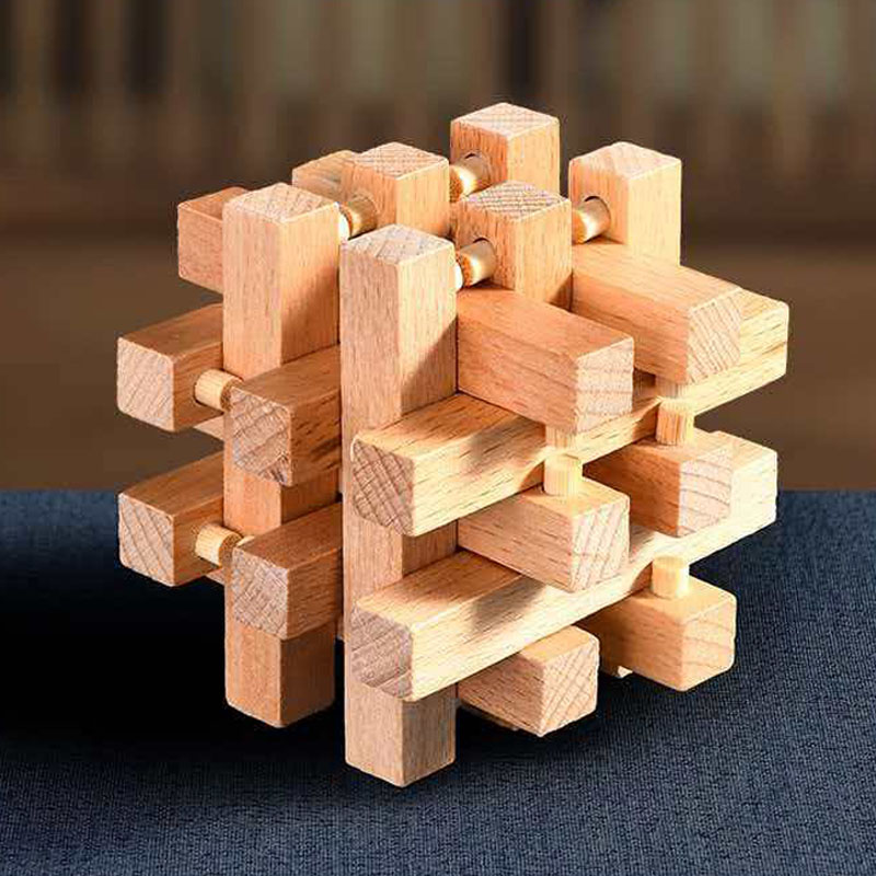 Luban Lock Eighteen LuoHan Woo - Wooden Puzzle Kids review and price