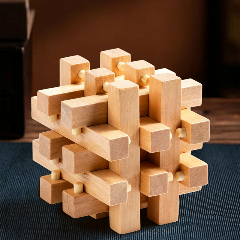 Luban Lock Eighteen LuoHan Woo - Wooden Puzzle Kids review and price