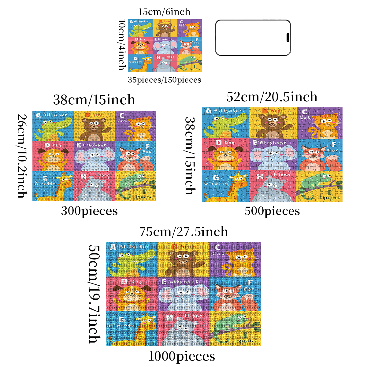 1pc Animal Bear  Kids Educatio - Wooden Puzzle Kids review and price