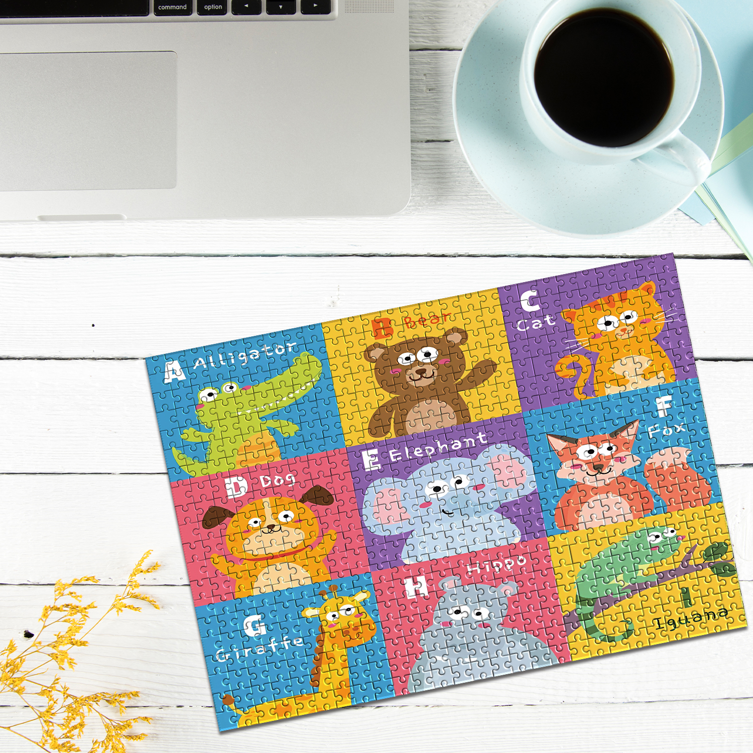 1pc Animal Bear  Kids Educatio - Wooden Puzzle Kids review and price