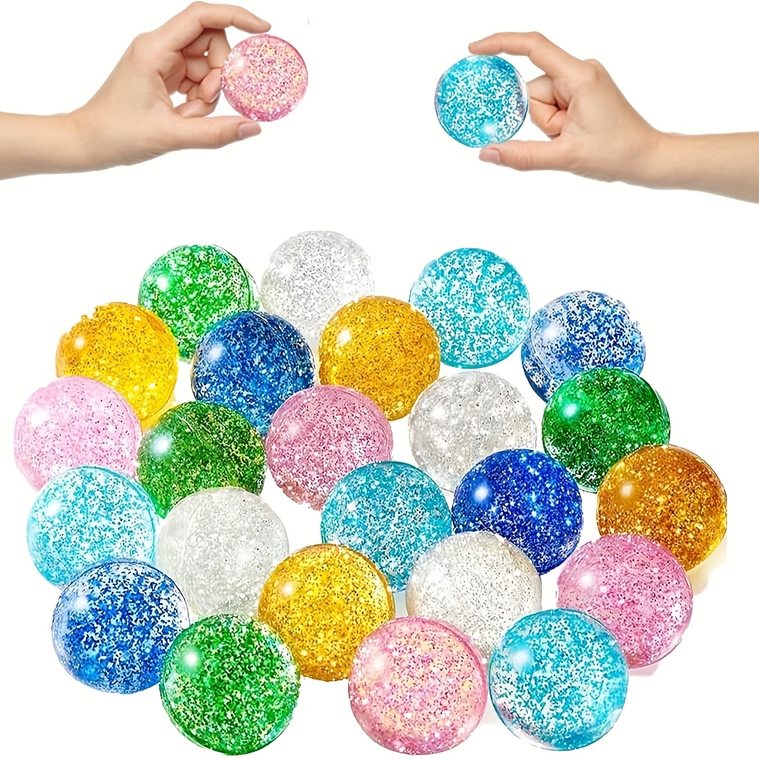 10-20pcs 32mm Glitter Bounce B - Kids Toys 10 Year Old review and price