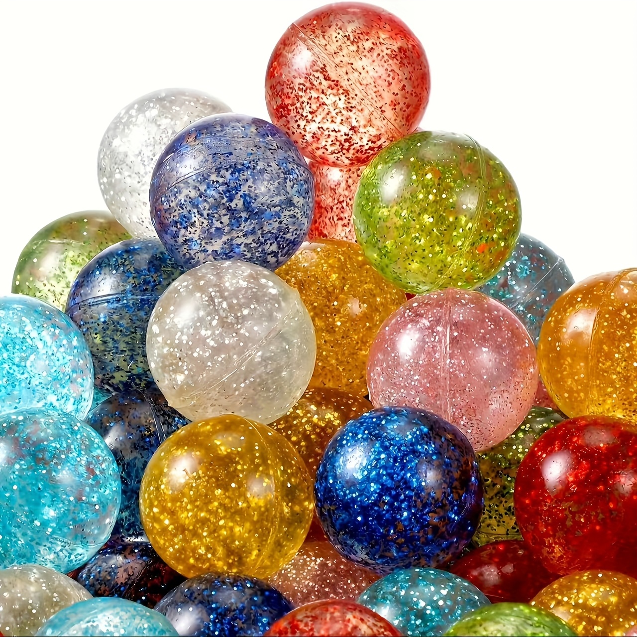 10-20pcs 32mm Glitter Bounce B - Kids Toys 10 Year Old review and price