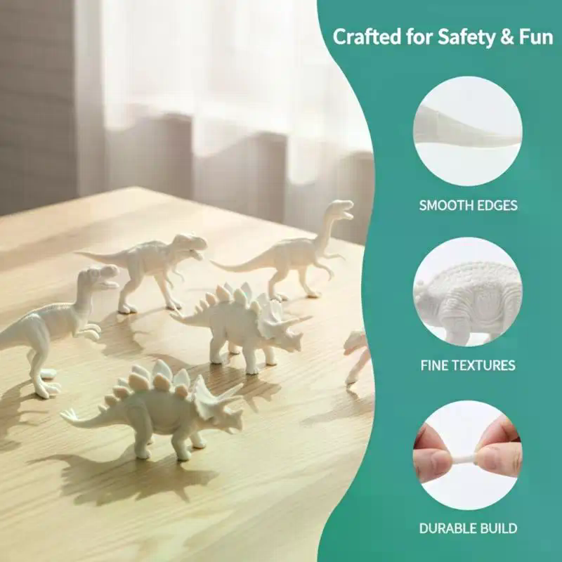 Dinosaur White Embryo Toy Set  - Kid Toys And Craft review and price