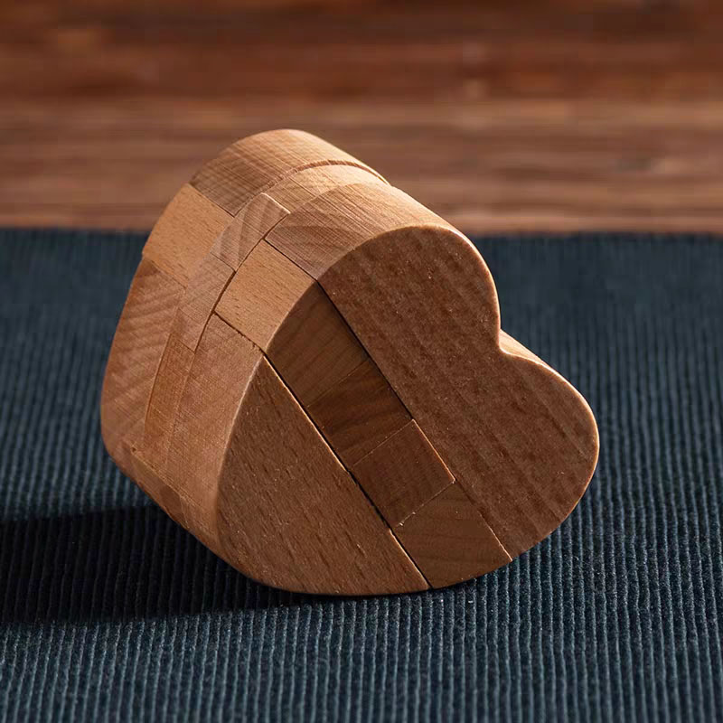 Luban Lock Heart Shaped Puzzle - Wooden Puzzle Kids review and price