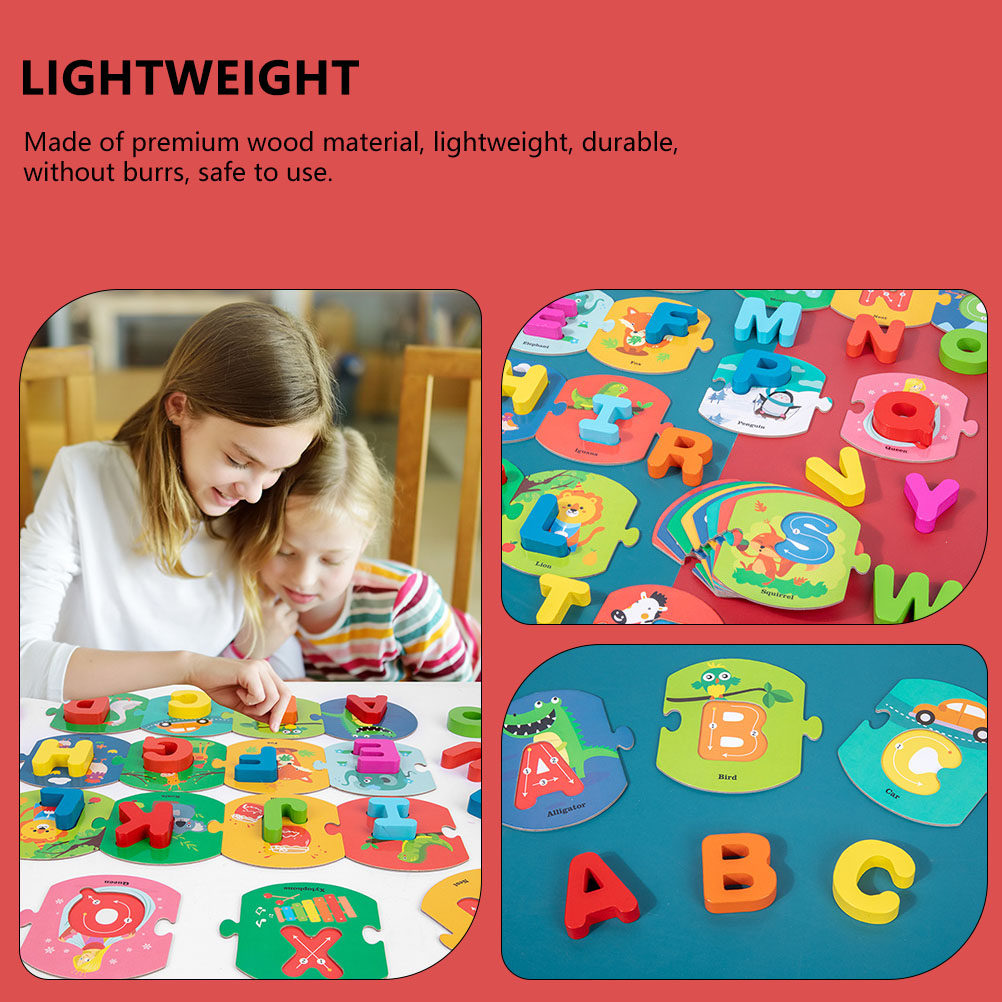 1Set Letter Matching Education - Wooden Puzzle Kids review and price