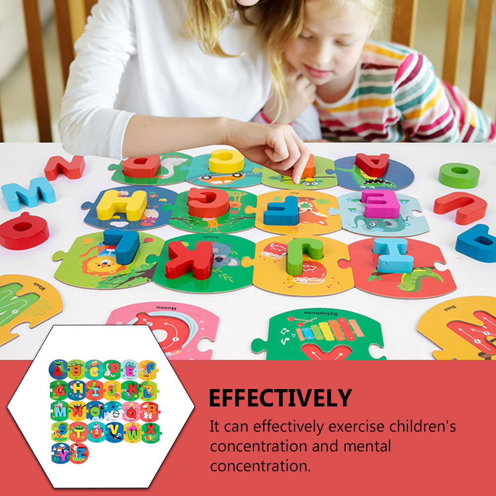 1Set Letter Matching Education - Wooden Puzzle Kids review and price