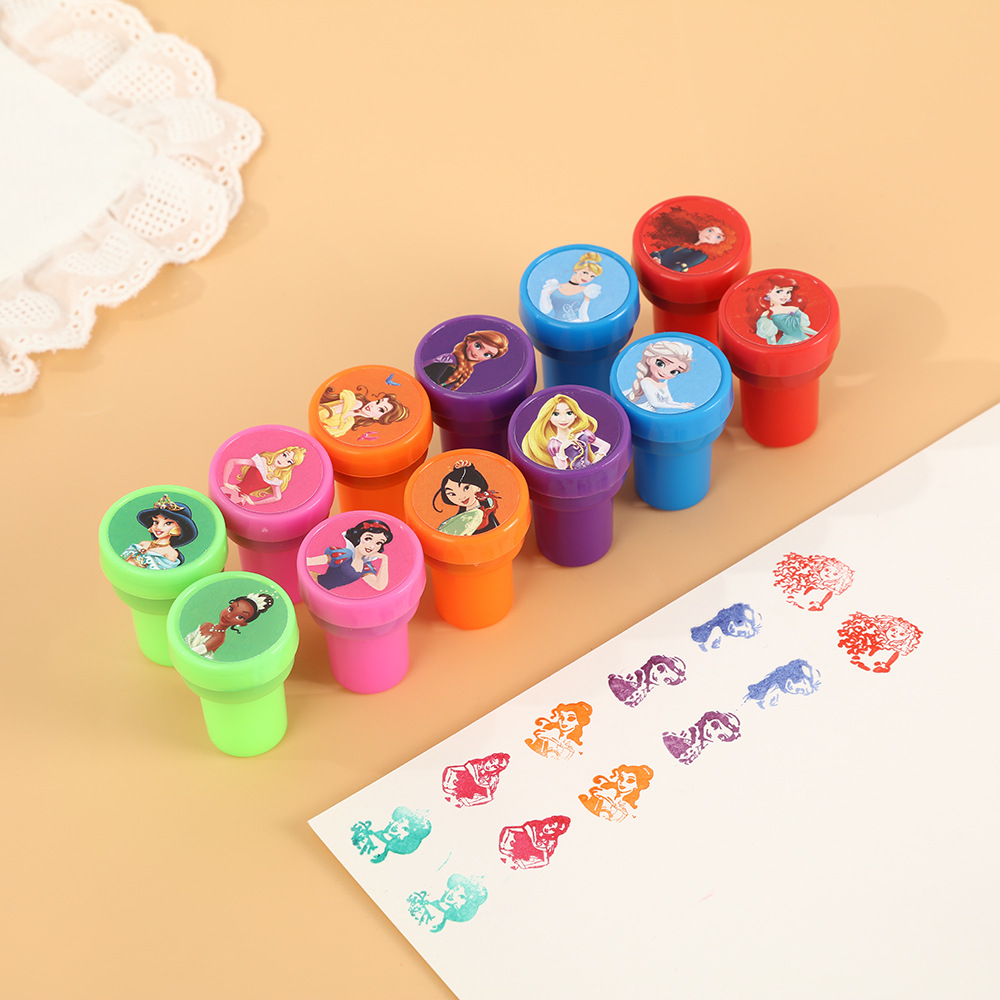 12PCS Princess Kids Stamps Car - Kids Toys In Wholesale review and price