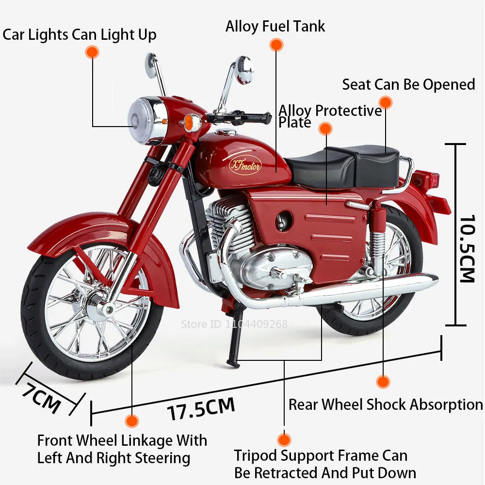 1:10 Scale XF250 Motorcycle Mo - Kids Toys Under $10 review and price